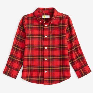 NWT L(14/16) Epic Threads Little & Big Boys Mary Plaid Button-Down Flannel Shirt